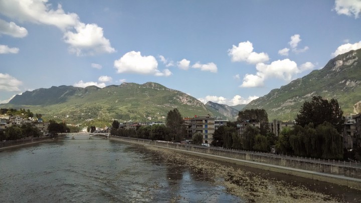 黔东南州·铜仁·印江土家族苗族自治县·傍晚·山·水·云