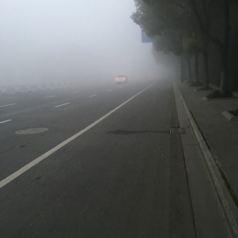 初冬·大雾·路