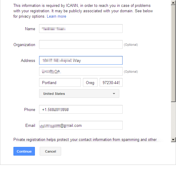 name.com 转入 Google Domains