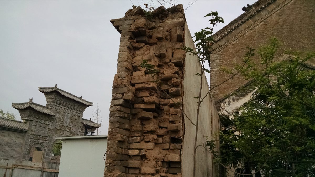被毁坏的古建筑