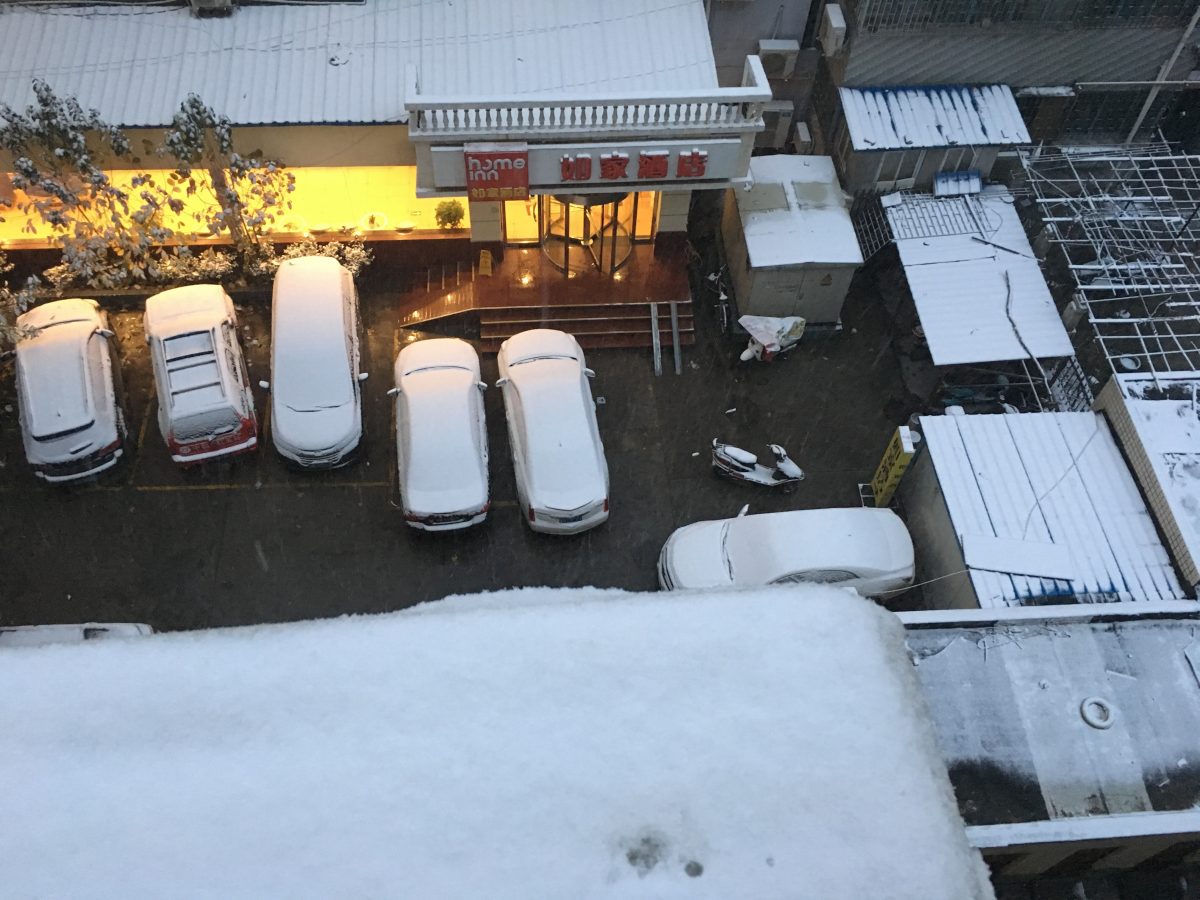 郑州下雪了