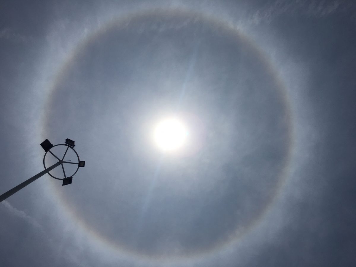 上海·夏季·天象·日晕