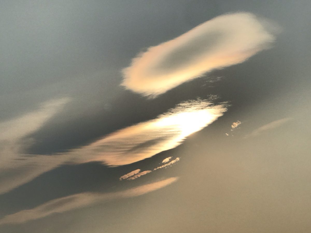 初秋傍晚·天空·晚霞·夕阳·彩云