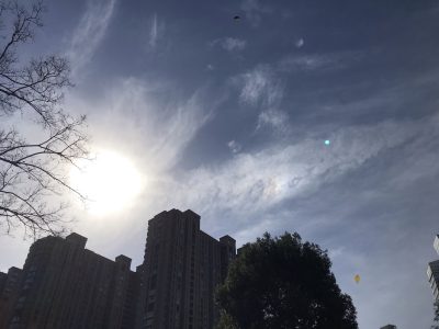冬季·天空·中午·天象·幻日