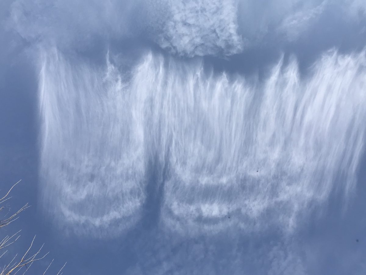 冬季·天空·蓝天·毛卷云