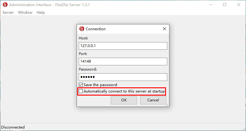 配置 FileZilla Server